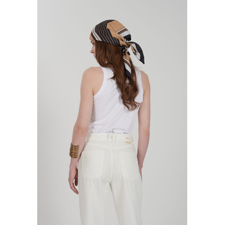 t-shirt femme  yes zee top cropped smanicato