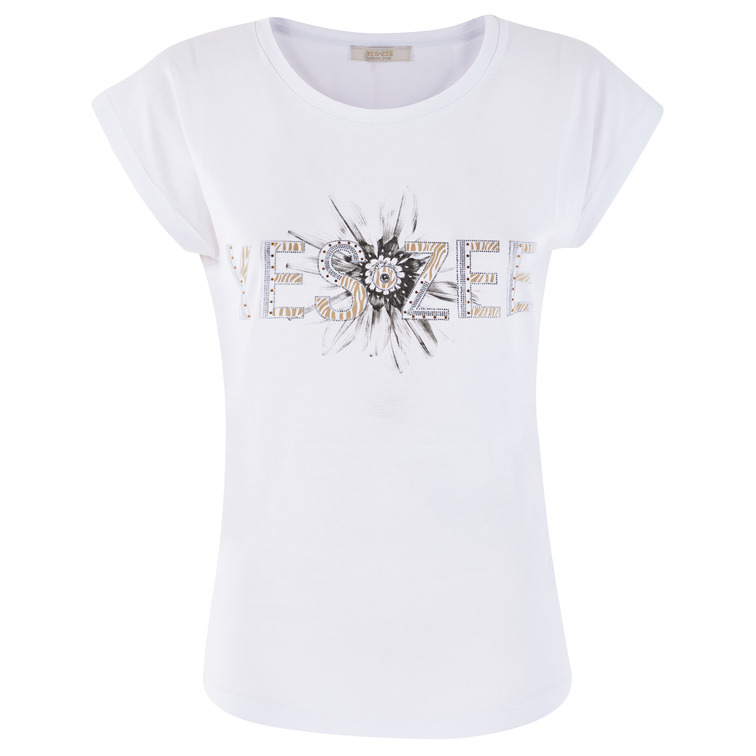 t-shirt femme  yes zee t-shirt donna morbida, girocol
