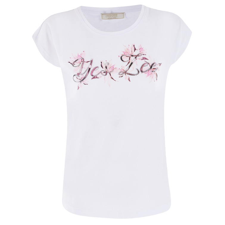 t-shirt femme  yes zee t-shirt donna morbida, girocol