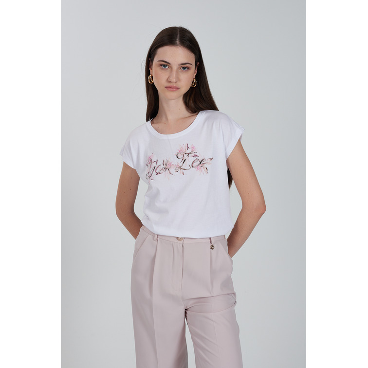 t-shirt femme  yes zee t-shirt donna morbida, girocol