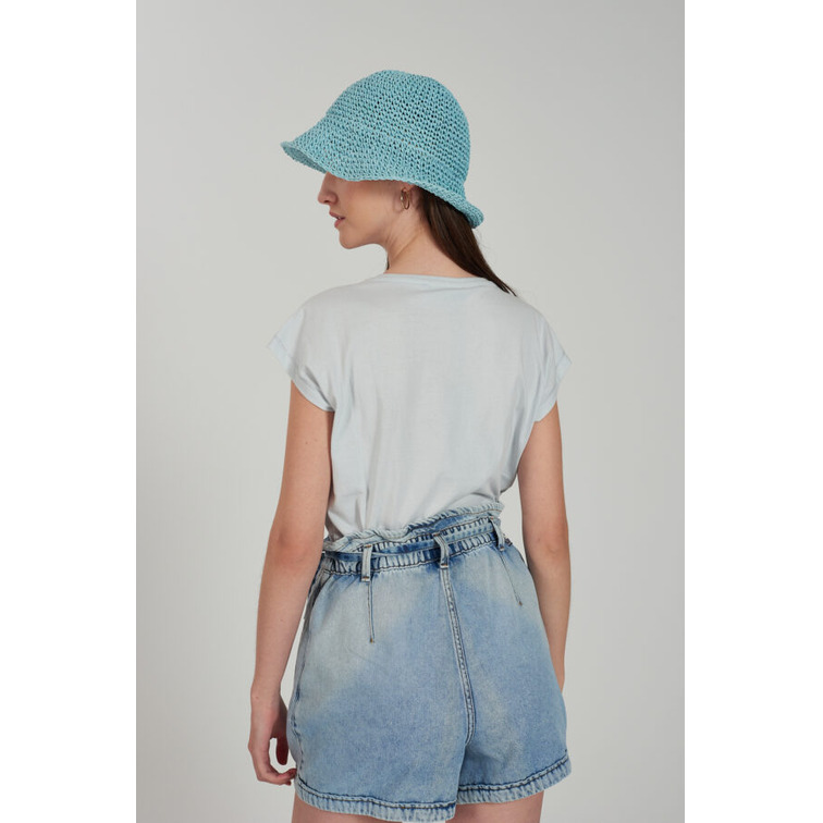 t-shirt femme  yes zee t-shirt donna mordiba, girocol