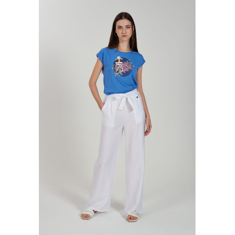 t-shirt femme  yes zee t-shirt donna mordiba, girocol