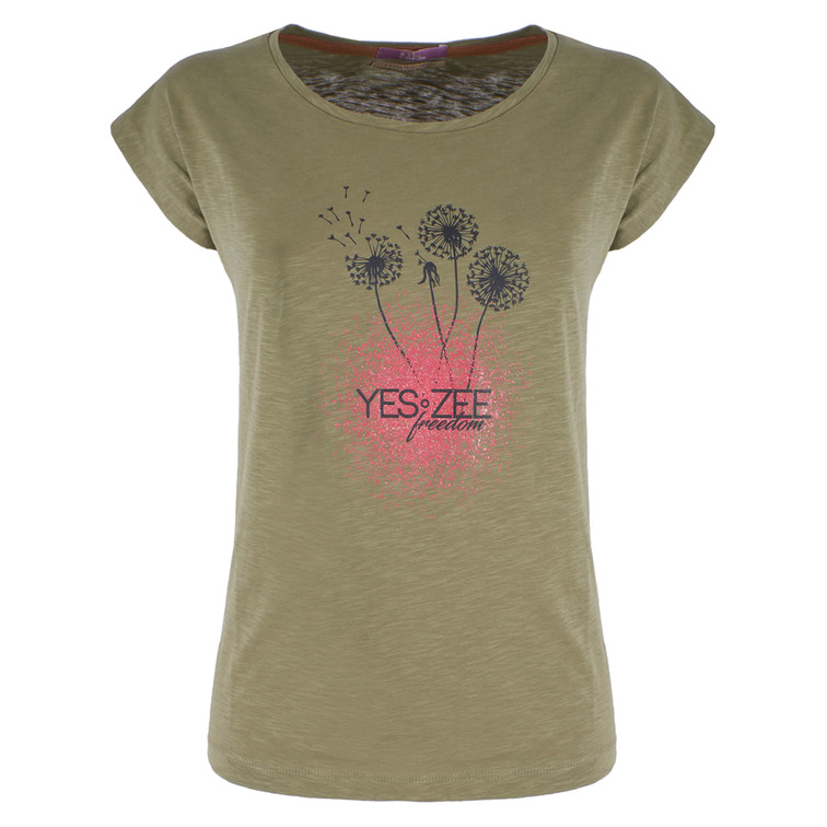 t-shirt femme  yeszee t-shirt donna morbida, girocol