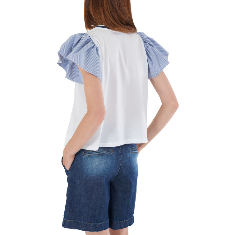 t-shirt femme  yes zee t-shirt donna girocollo, manic