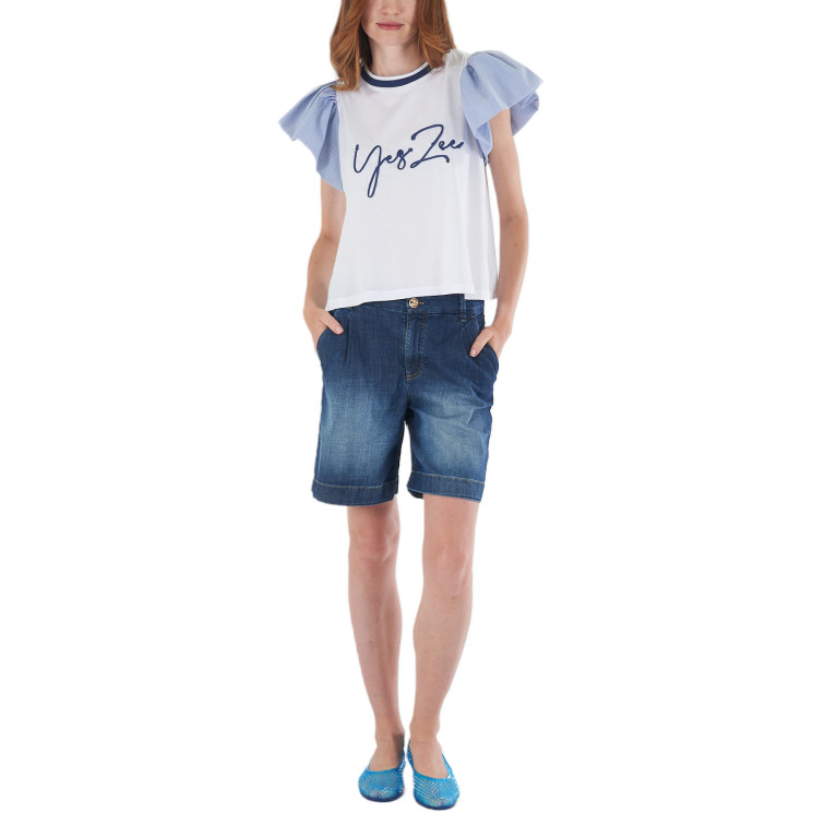 t-shirt femme  yes zee t-shirt donna girocollo, manic