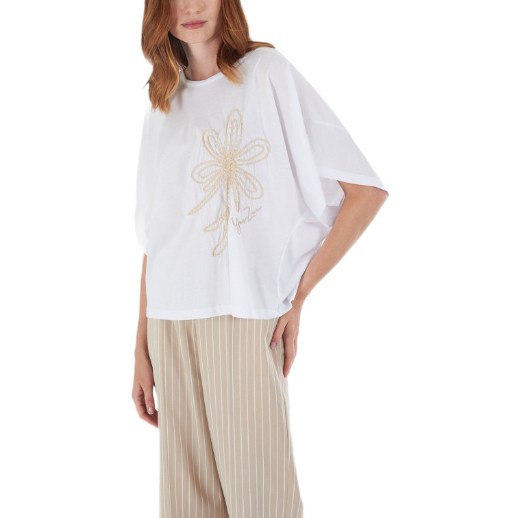 t-shirt femme  yes zee t-shirt donna crop, over
