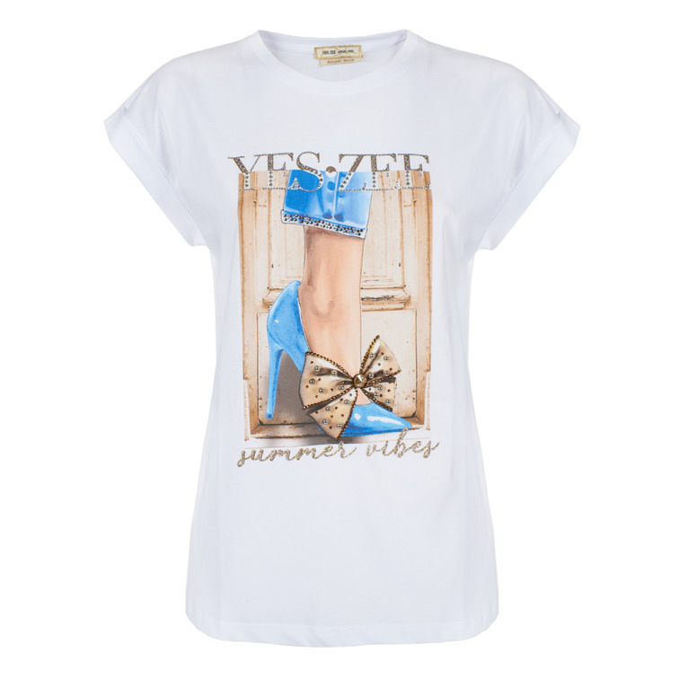 femme t-shirt donna manica kisinge co 0101