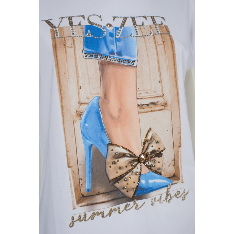 femme t-shirt donna manica kisinge co 0101