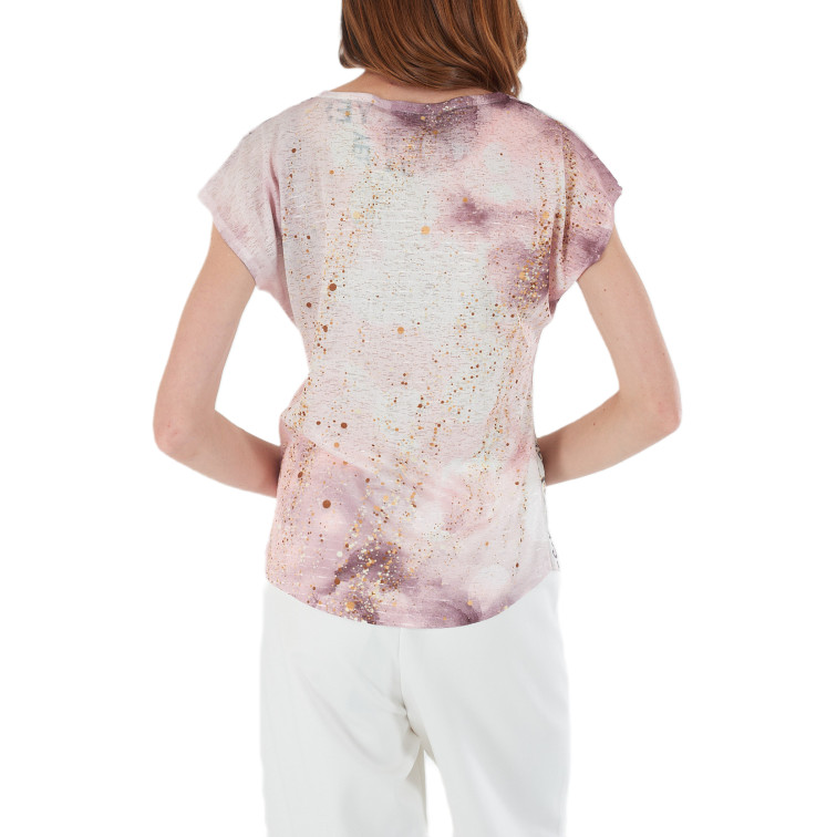 t-shirt femme  yes zee t-shirt donna, stampa sublimat