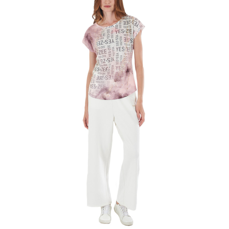 t-shirt femme  yes zee t-shirt donna, stampa sublimat