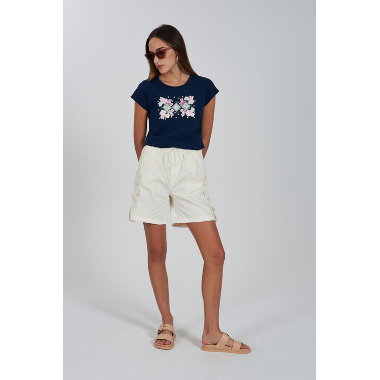 t-shirt femme  yes zee t-shirt donna girocollo, m/c