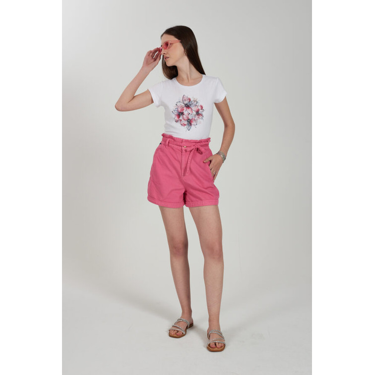 t-shirt femme  yes zee t-shirt donna girocollo, m/c