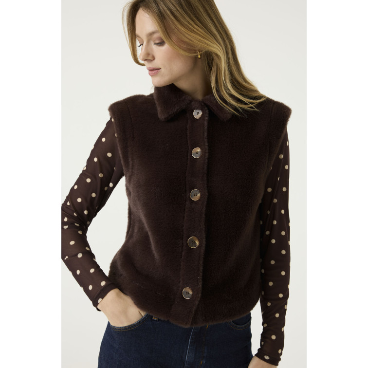 manteau femme  garcia jeans colbert + gilet