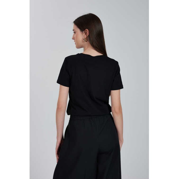 t-shirt femme  yes zee t-shirt donna corta, girocollo