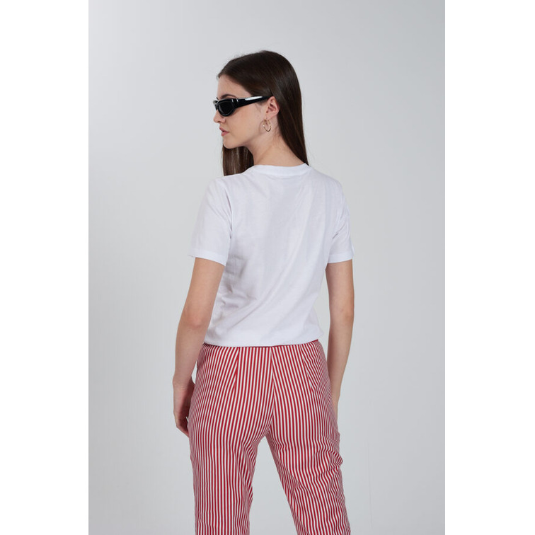t-shirt femme  yes zee t-shirt donna corta, girocollo