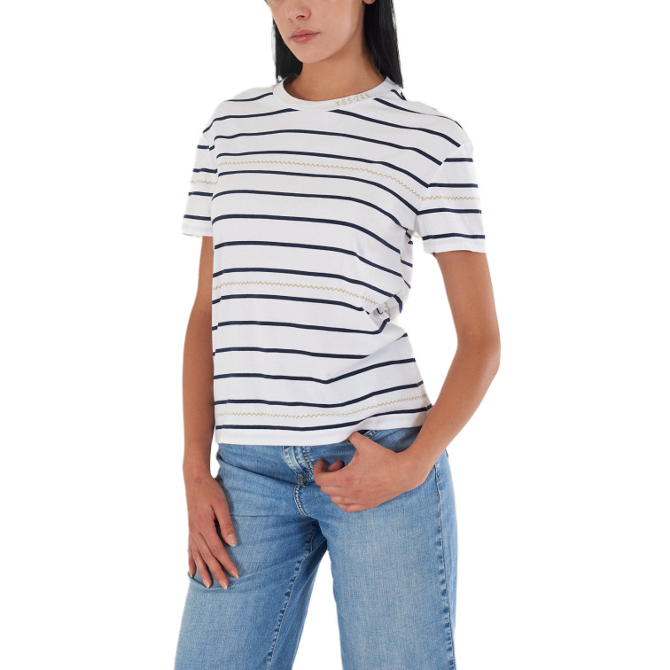 t-shirt femme  yes zee t-shirt donna girocollo m/c