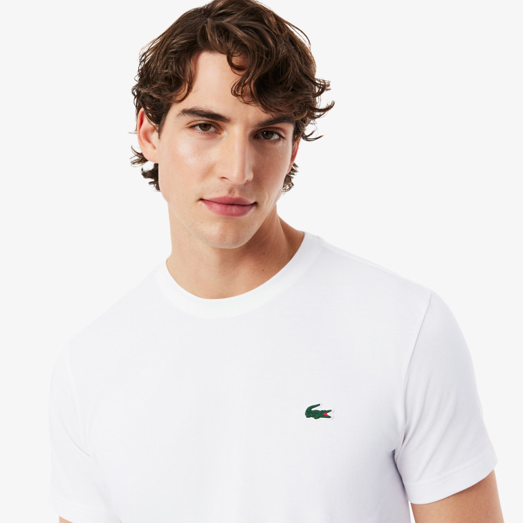 t-shirt homme  lacoste tee-shirts col roule homme adu