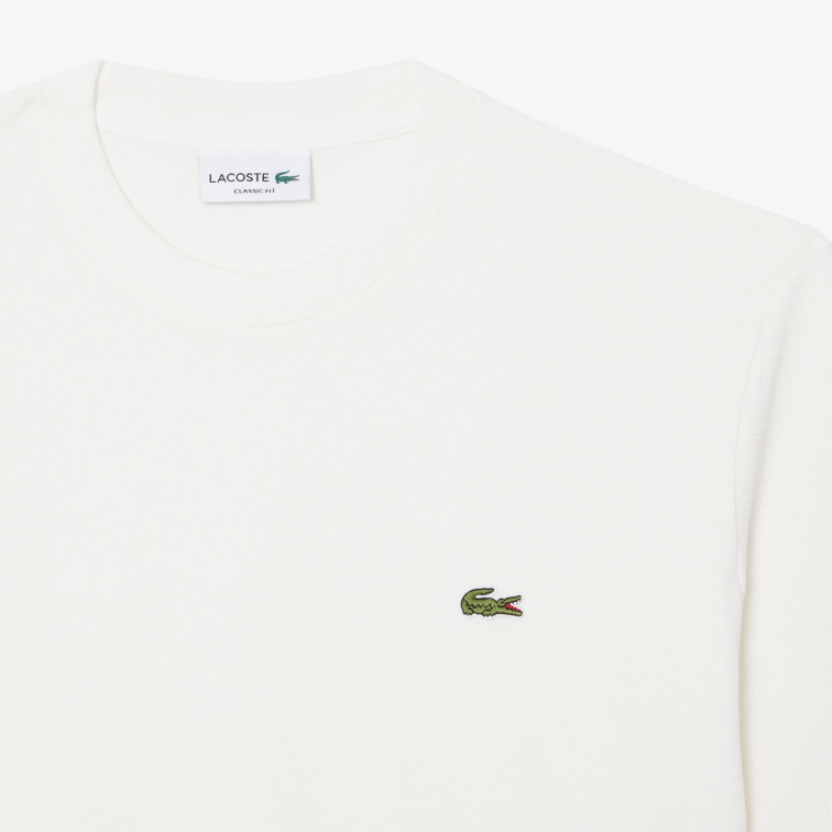 t-shirt homme  lacoste tee-shirts col rond homme adul