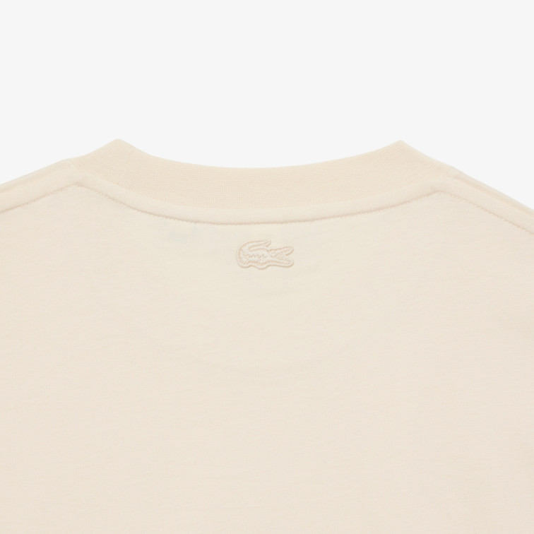 t-shirt homme  lacoste tee-shirts col rond homme adul