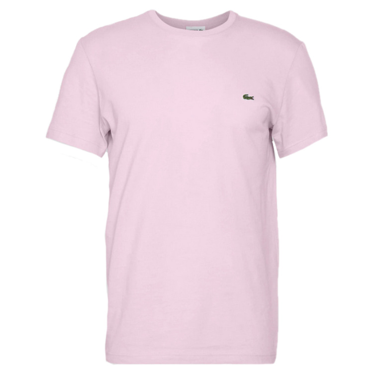 t-shirt homme  lacoste tee-shirt ras du cou manches c