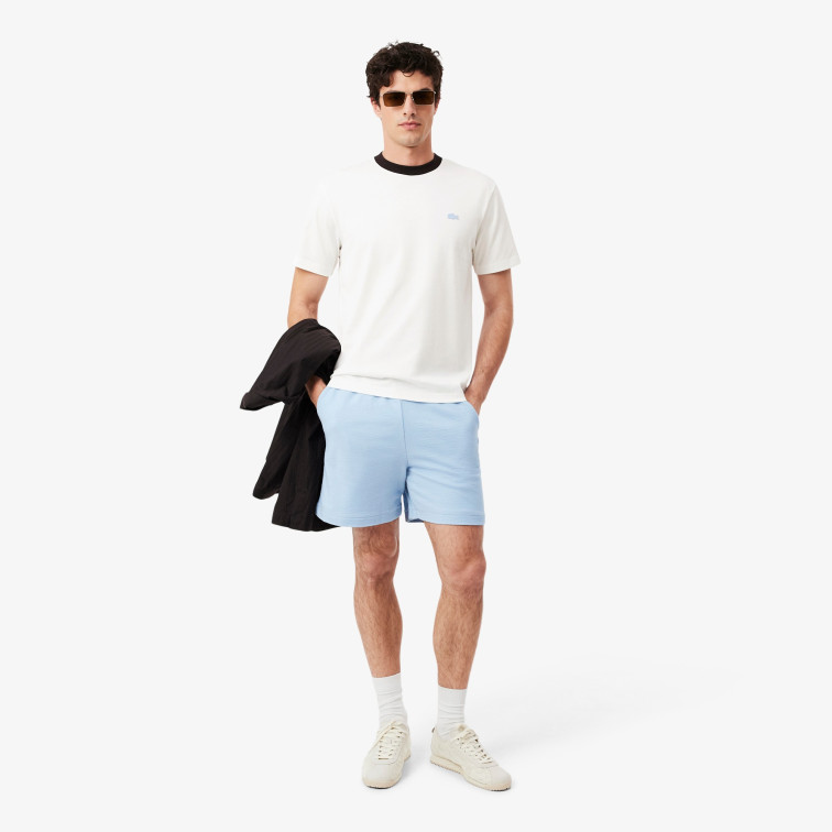 t-shirt homme  lacoste tee-shirts col rond homme adul