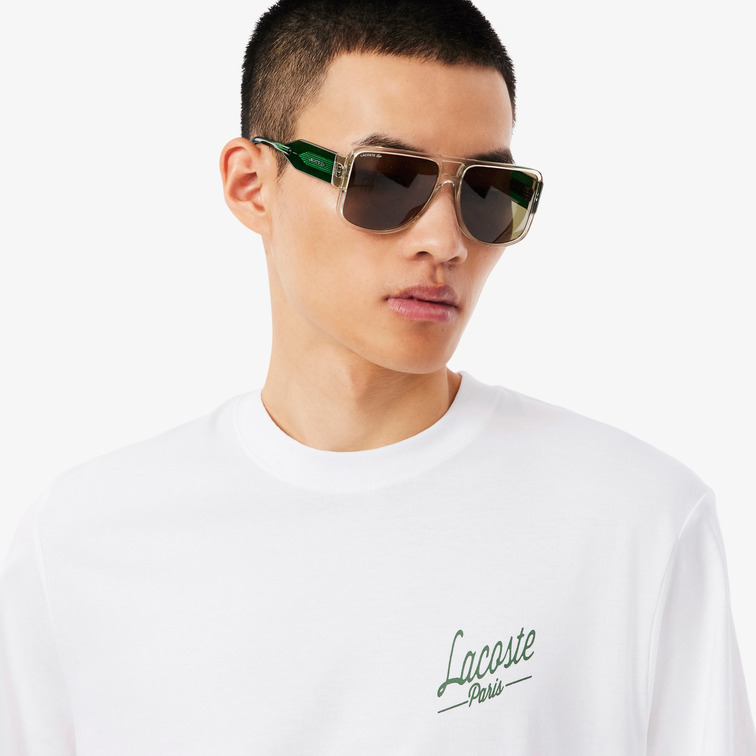 t-shirt homme  lacoste tee-shirt