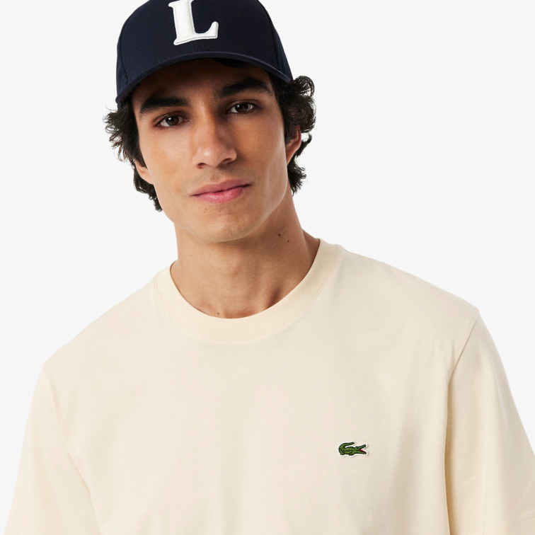 t-shirt homme  lacoste tee-shirts col rond homme adul