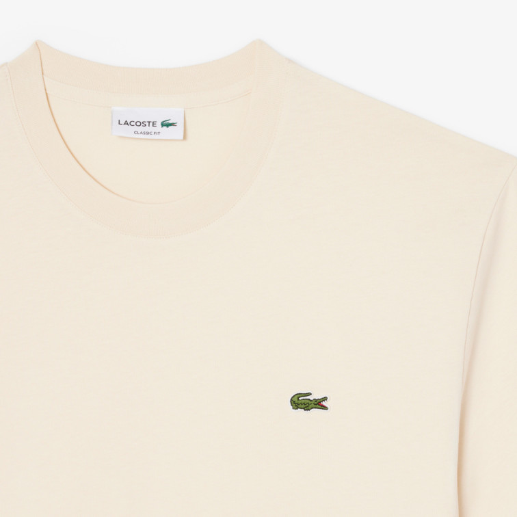 t-shirt homme  lacoste tee-shirts col rond homme adul