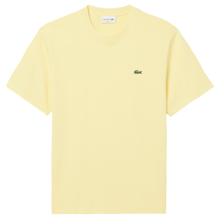 t-shirt homme  lacoste tee-shirts col rond homme adul