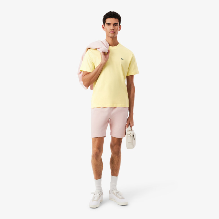 t-shirt homme  lacoste tee-shirts col rond homme adul