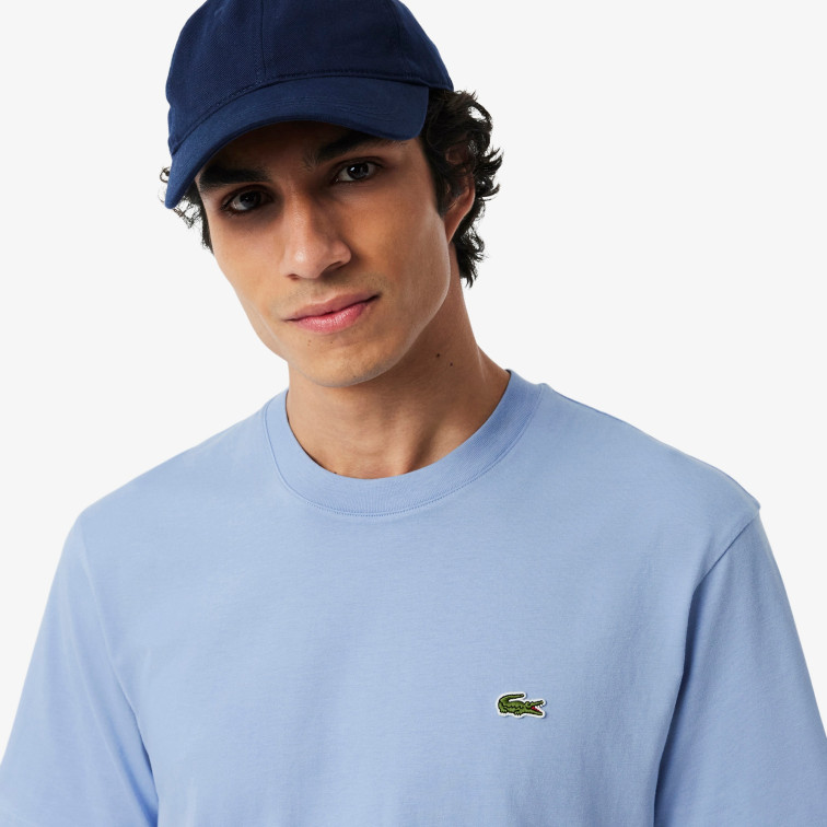 t-shirt homme  lacoste tee-shirts col rond homme adul