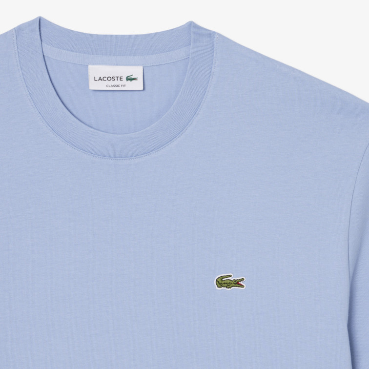 t-shirt homme  lacoste tee-shirts col rond homme adul