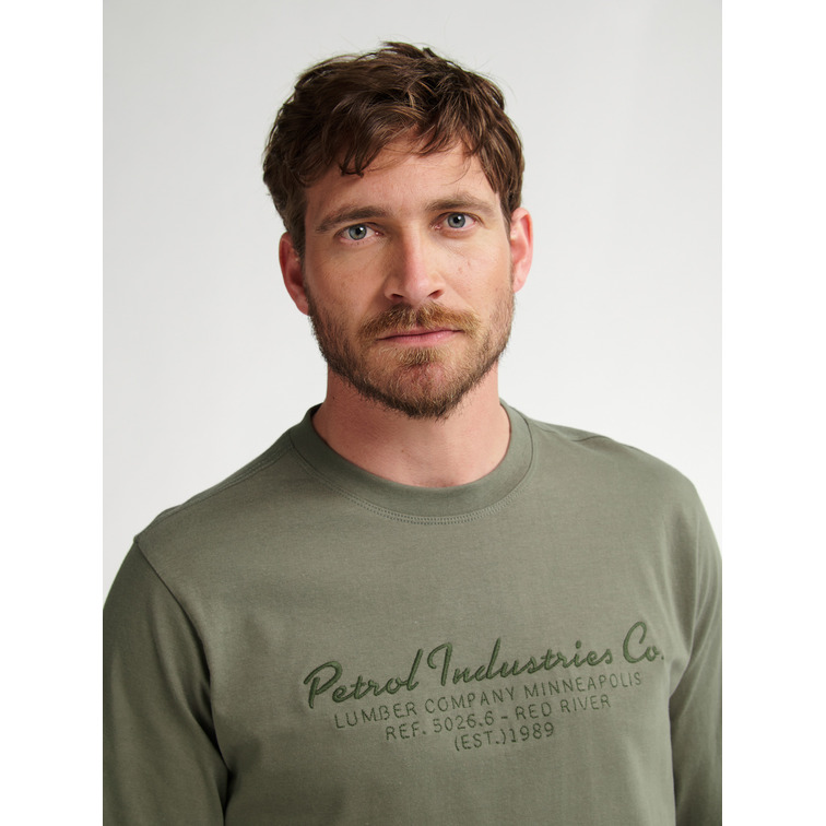 sweat-shirt homme  petrol industries men t-shirt ls classic print