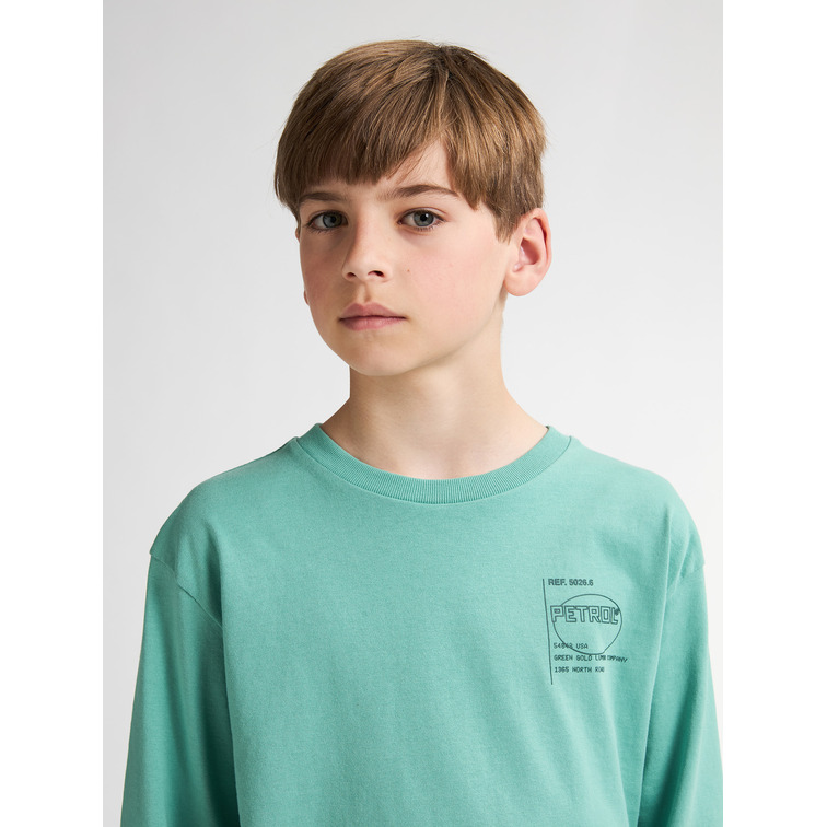 t-shirt garçon  petrol industries boys t-shirt ls classic print