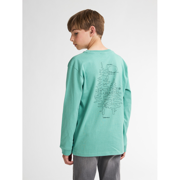 t-shirt garçon  petrol industries boys t-shirt ls classic print