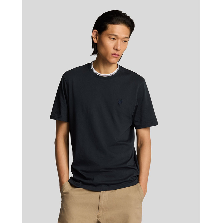 t-shirt homme  lyle & scott tipped superfine t-shirt