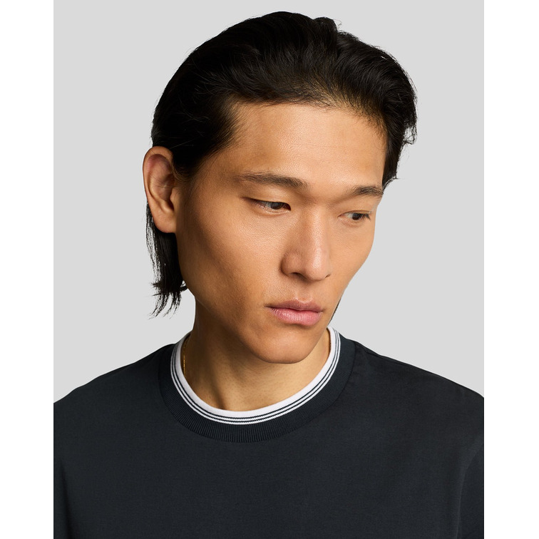 t-shirt homme  lyle & scott tipped superfine t-shirt