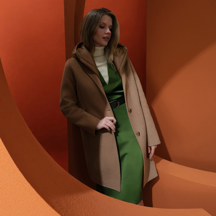 manteau femme  geox w rawelle long coat