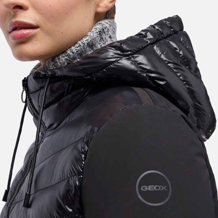 manteau femme  geox w spherica mid parka