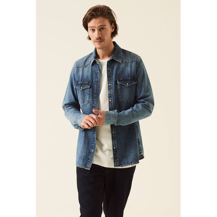chemise homme  garcia z1082_men`s shirt ls