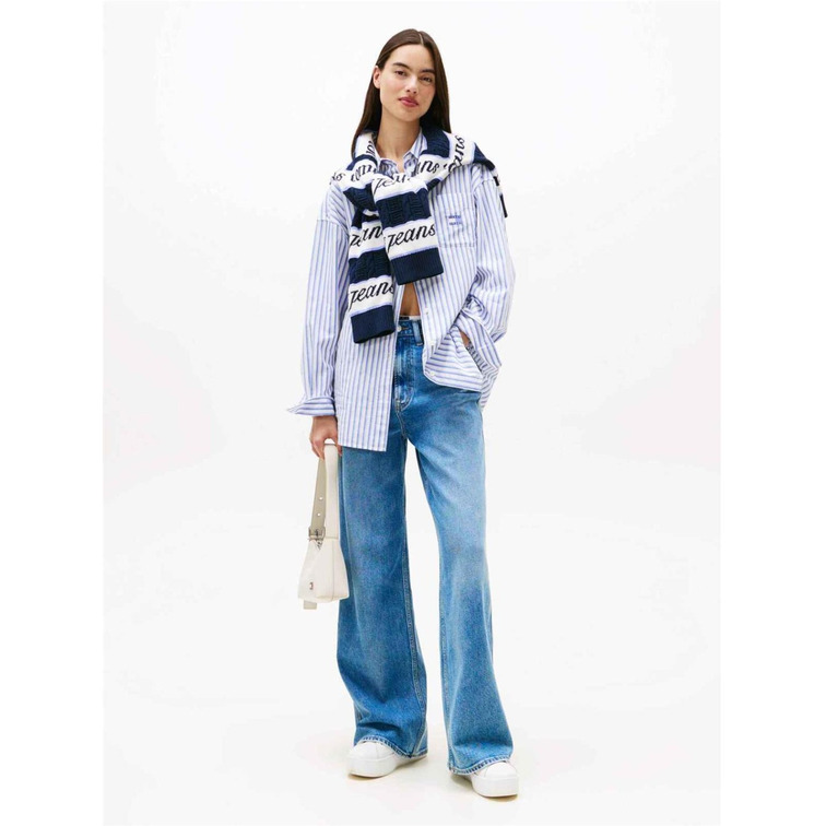 femme tjw ovs badge stripe shirt c5z