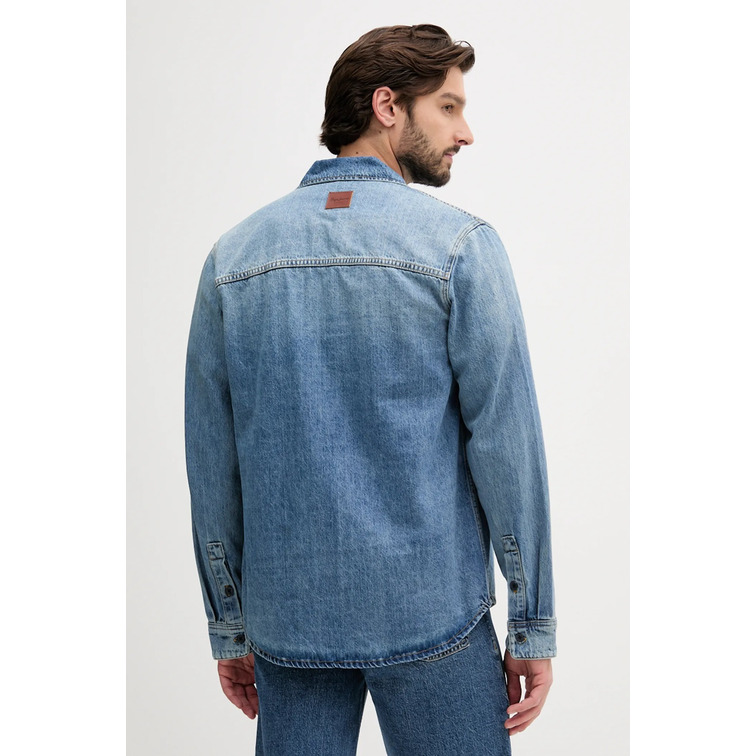 pôle homme  pepe jeans relaxed shirt weston fs dusk b