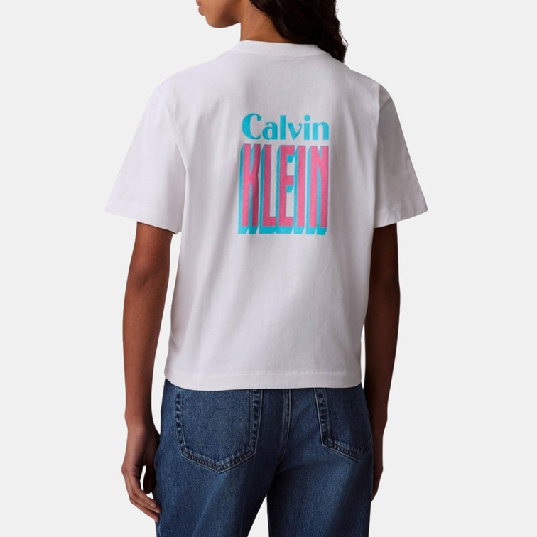 t-shirt femme  calvin klein w ss boxy fit tee