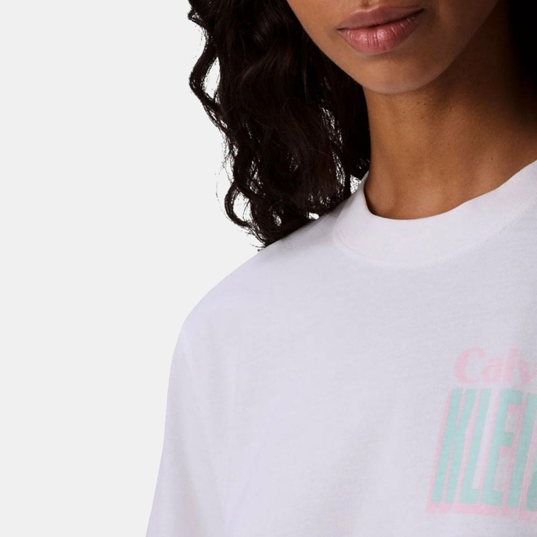 t-shirt femme  calvin klein w ss boxy fit tee