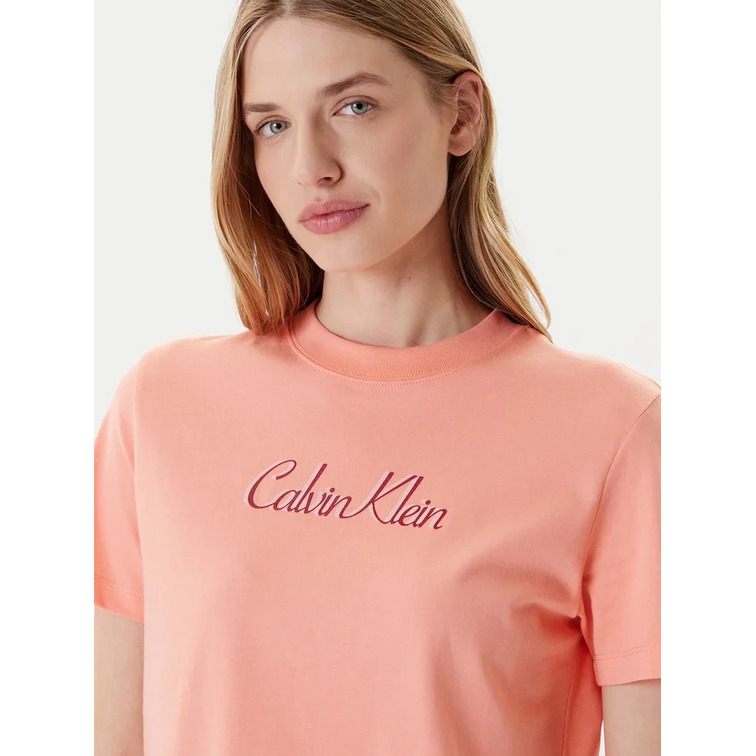 t-shirt femme  calvin klein w ss 20s classic logo tee