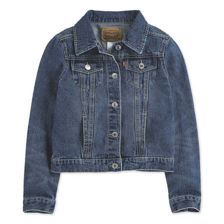 chasseresse fille  levis kids 100% cotton lvg stretch trucker jacket