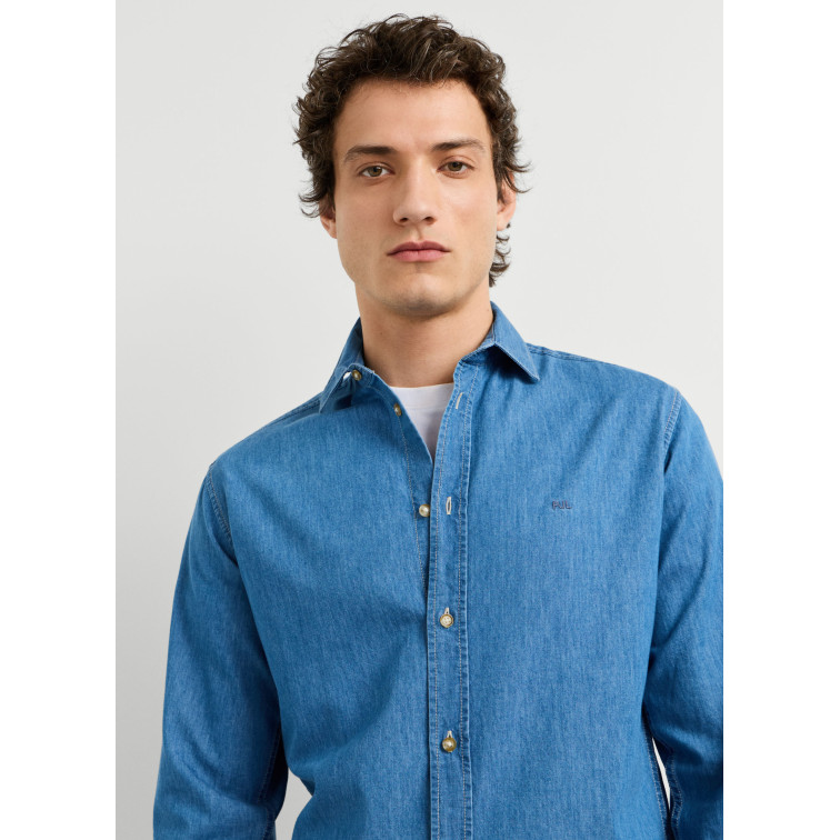 chemise homme  pepe jeans abel classic slim shirt