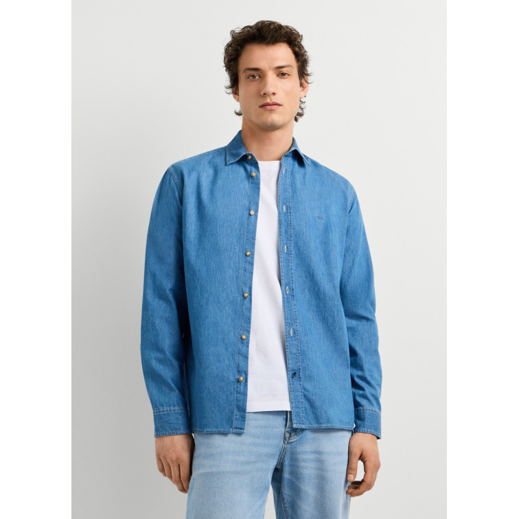 chemise homme  pepe jeans abel classic slim shirt