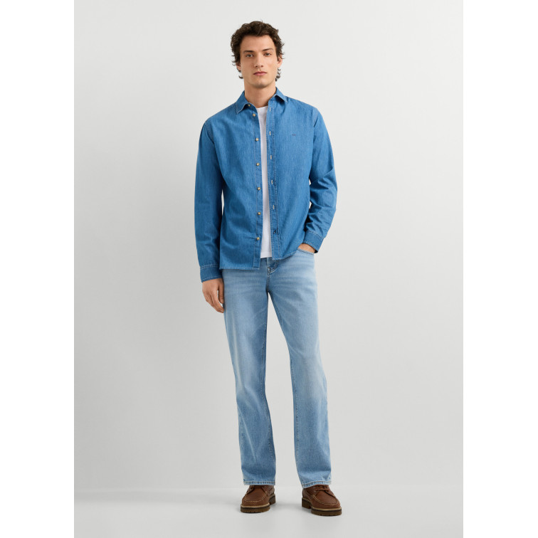chemise homme  pepe jeans abel classic slim shirt