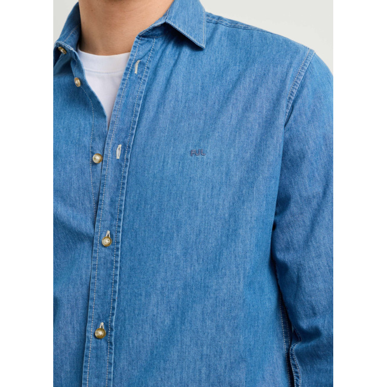 chemise homme  pepe jeans abel classic slim shirt